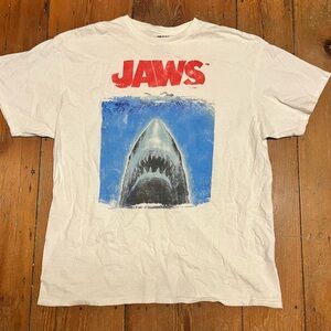 Jaws Graphic White T-Shirt